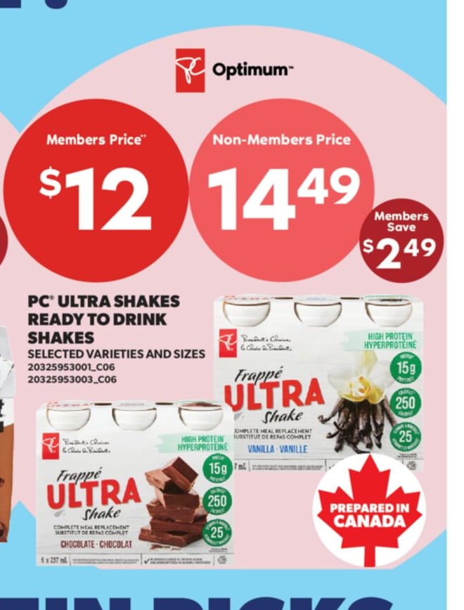 PC® ULTRA SHAKES READY TO DRINK SHAKES
