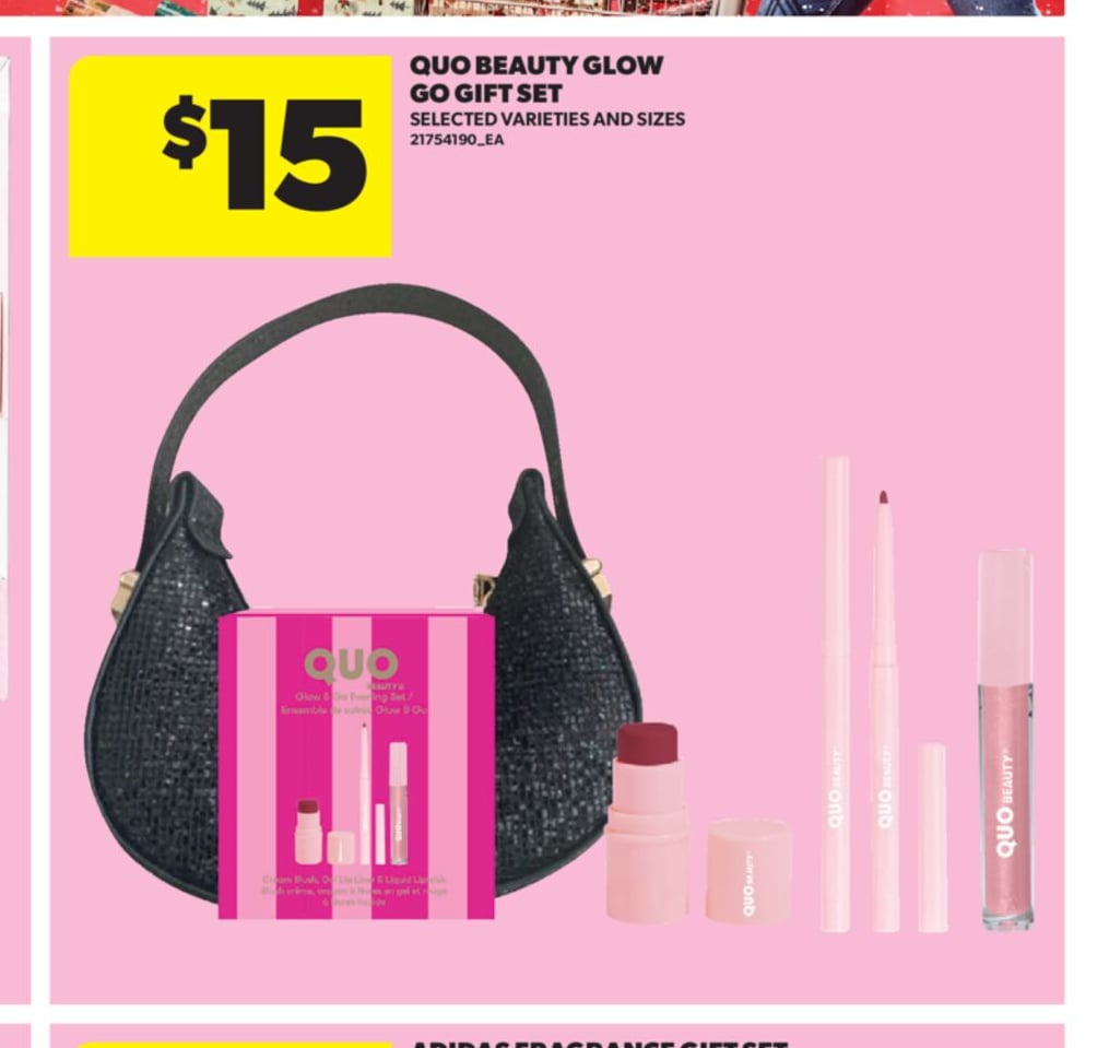 QUO BEAUTY GLOW GO GIFT SET