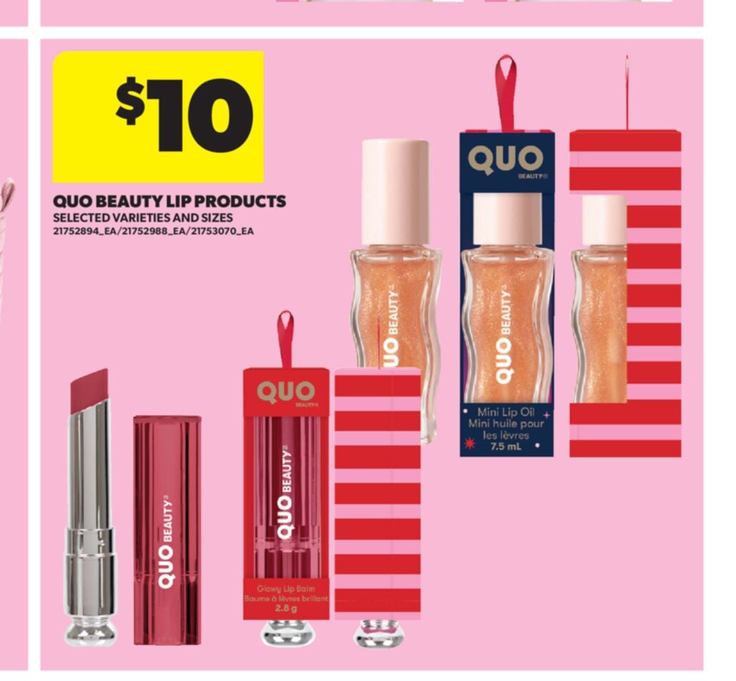 QUO BEAUTY LIP PRODUCTS
