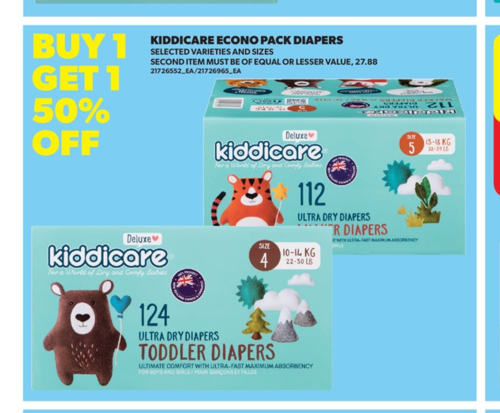 KIDDICARE ECONO PACK DIAPERS