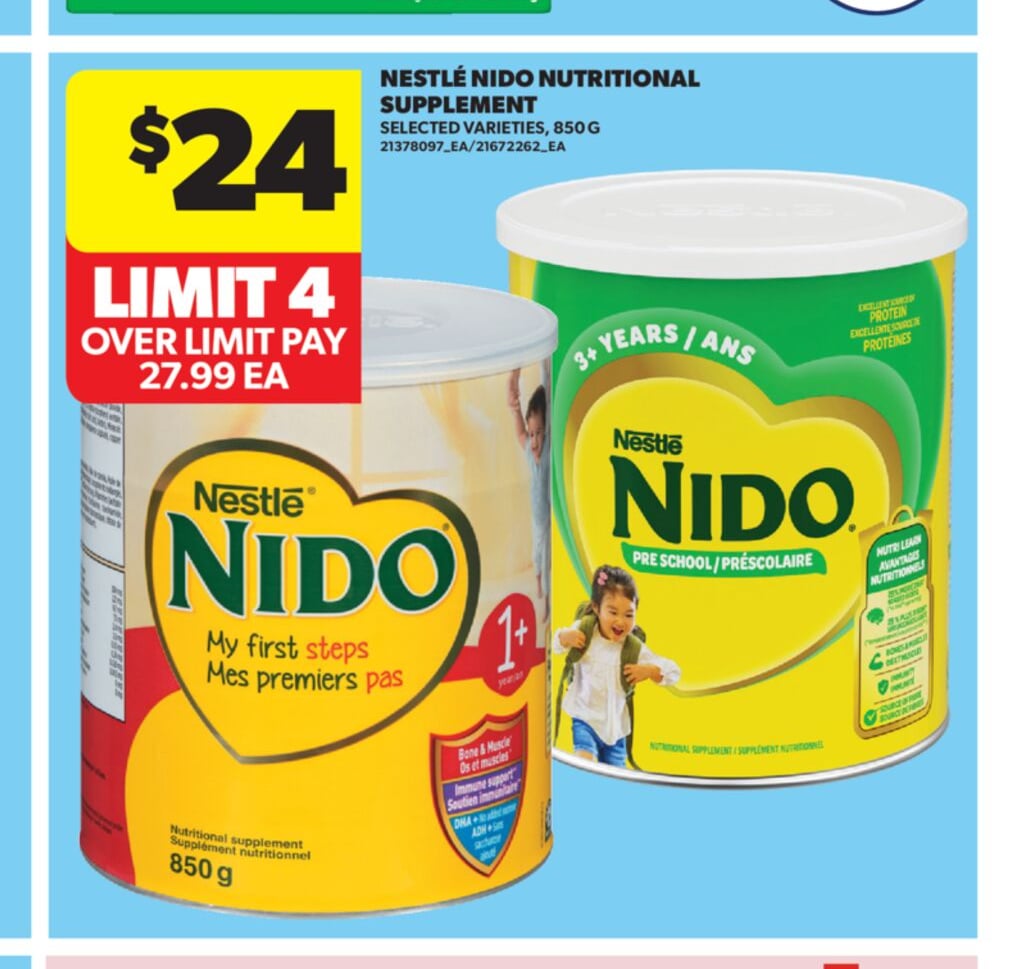 NESTLÉ NIDO NUTRITIONAL SUPPLEMENT, 850 G