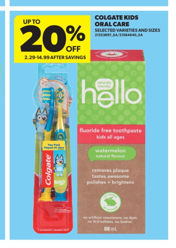 COLGATE KIDS ORAL CARE