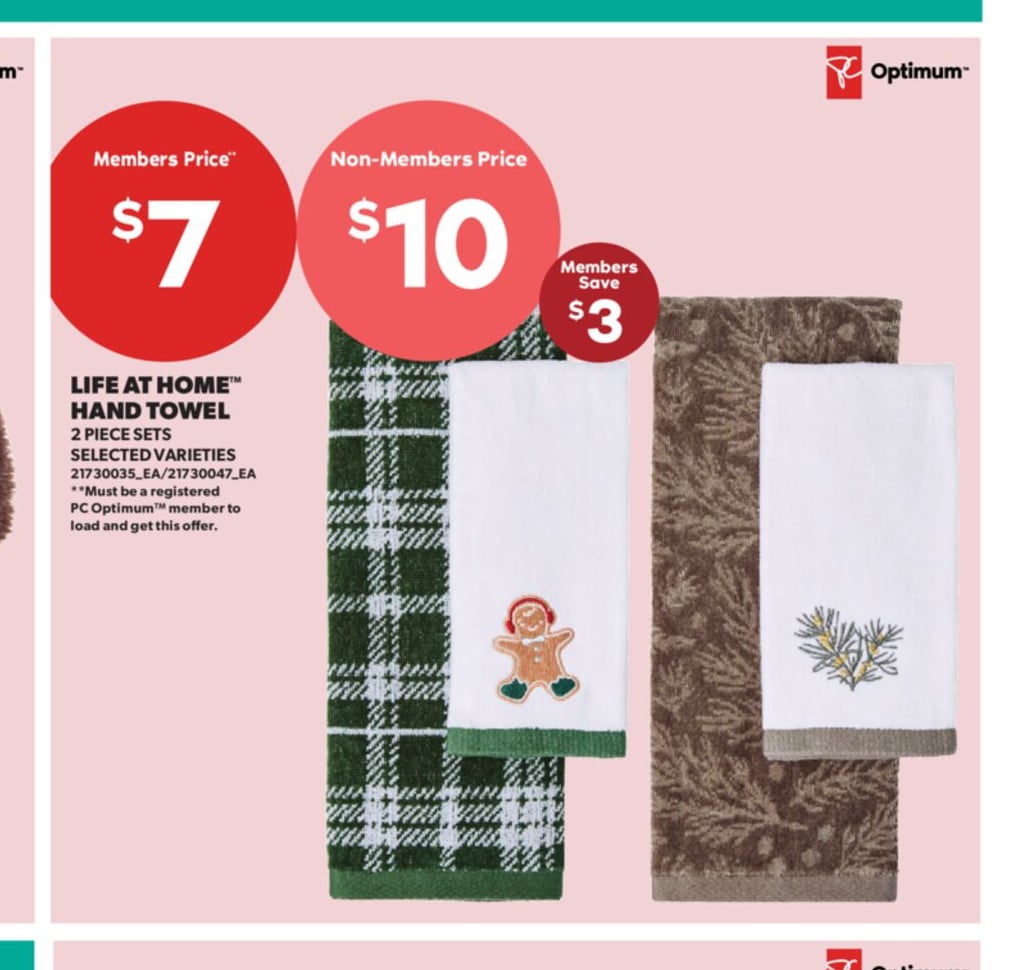 LIFE AT HOME® HAND TOWEL, 2 PIECE SETS