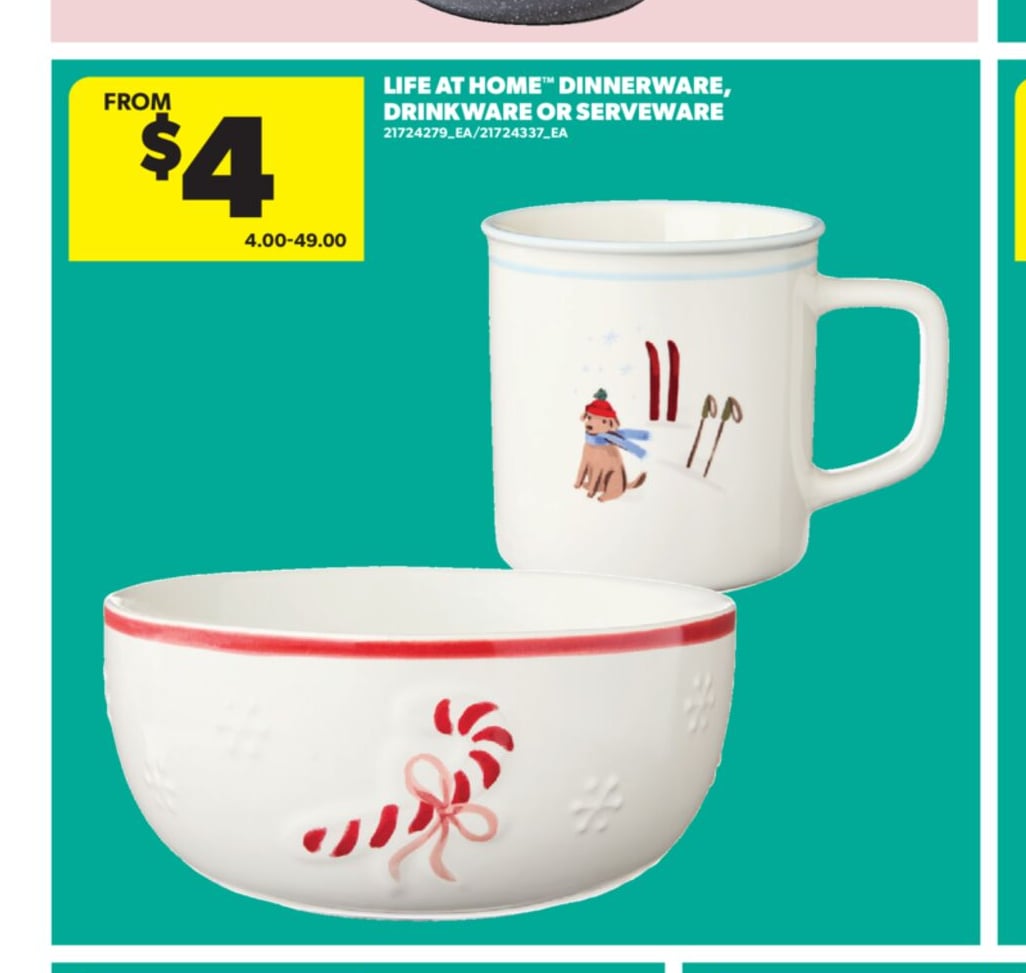 LIFE AT HOME™ DINNERWARE, DRINKWARE OR SERVEWARE