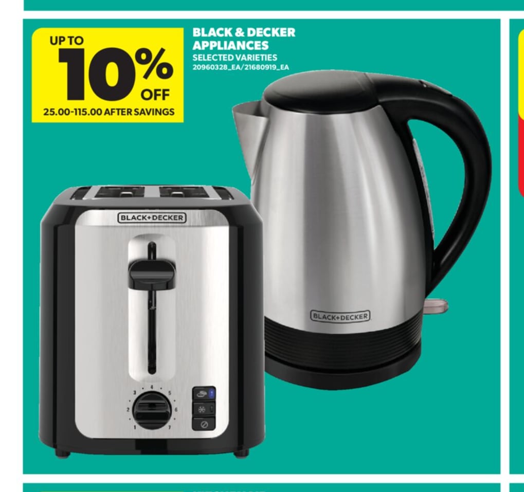BLACK & DECKER APPLIANCES