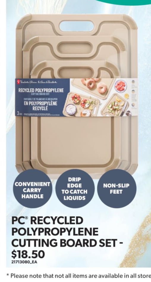PC® RECYCLED POLYPROPYLENE CUTTING BOARD SET