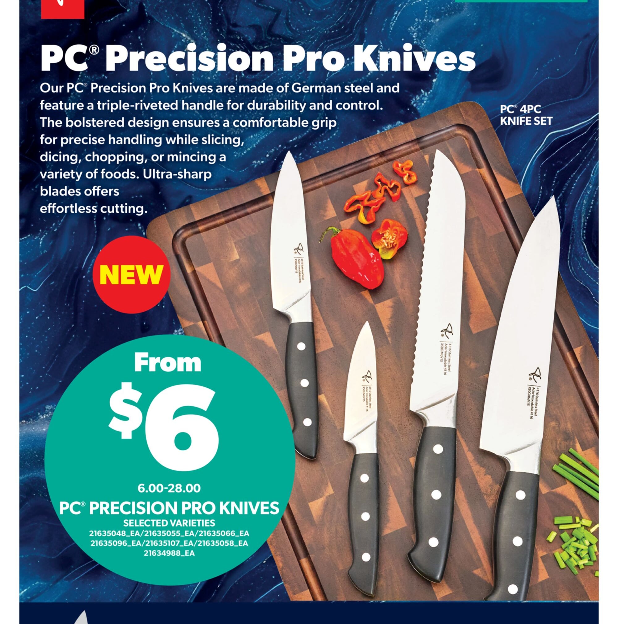 PC® PRECISION PRO KNIVES
