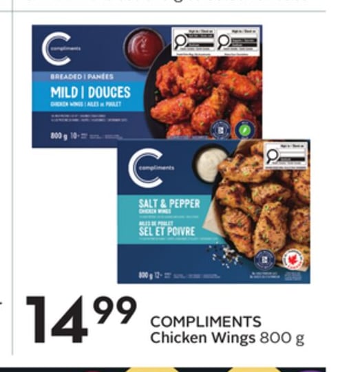 COMPLIMENTS Chicken Wings
