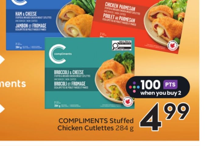 COMPLIMENTS Stuffed Chicken Cutlettes
