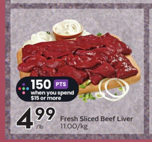 Fresh Sliced Beef Liver