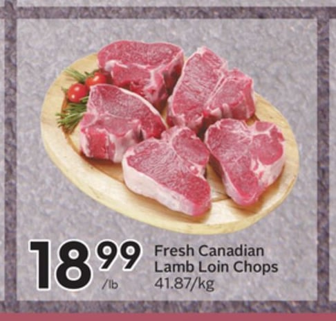 Fresh Canadian Lamb Loin Chops