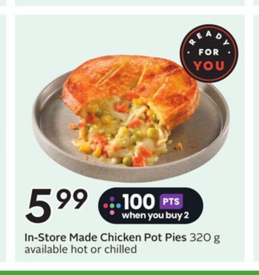 In-Store Made Chicken Pot Pies
