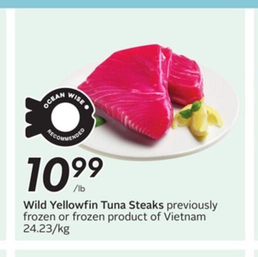 Wild Yellowfin Tuna Steaks