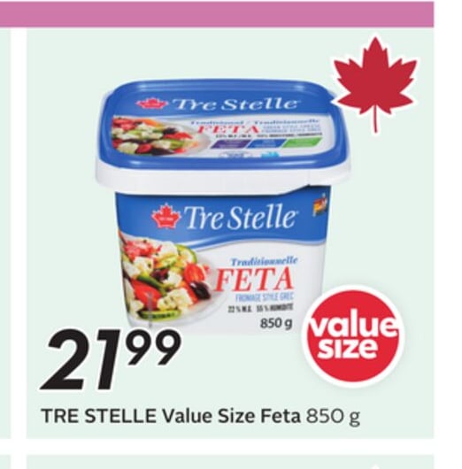 TRE STELLE Value Size Feta