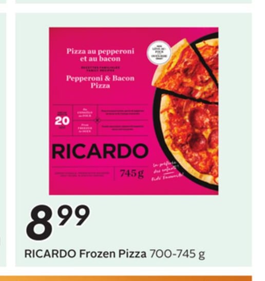 RICARDO Frozen Pizza