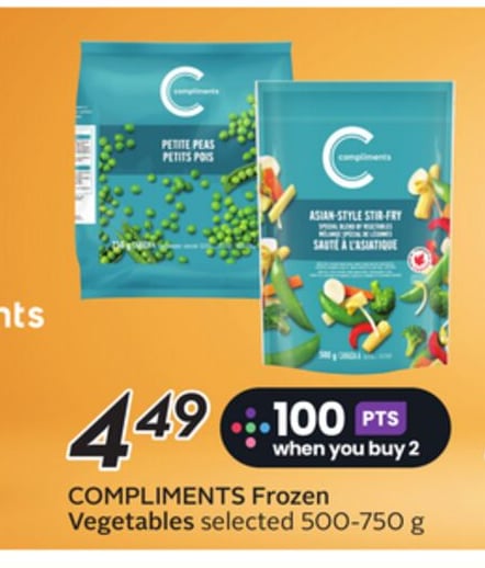 COMPLIMENTS Frozen Vegetables