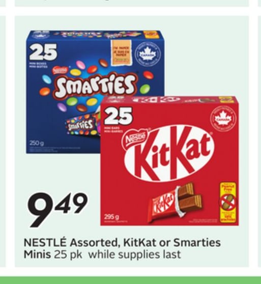 Assorted, KitKat or Smarties Minis