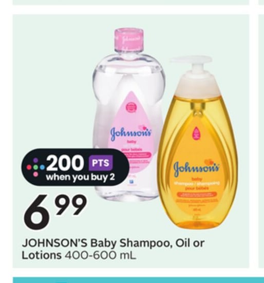 JOHNSON'S Baby Shampoo, Oil or Lotions