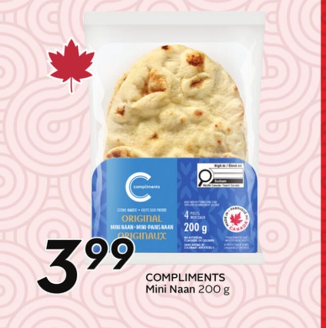 COMPLIMENTS Mini Naan