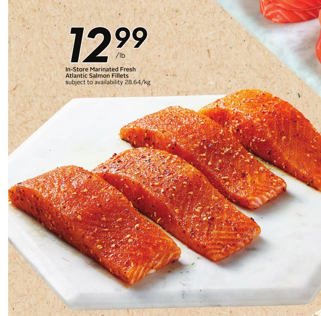 In-Store Marinated Fresh Atlantic Salmon Fillets
