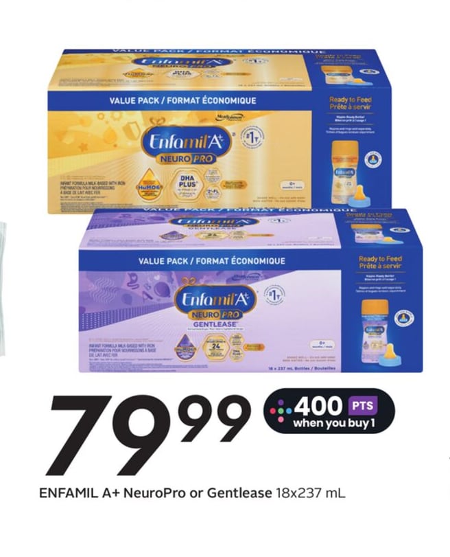 ENFAMIL A+ NeuroPro or Gentlease