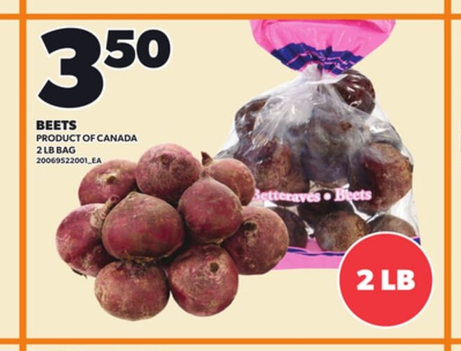 BEETS, 2 LB BAG