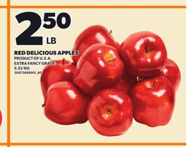 RED DELICIOUS APPLES