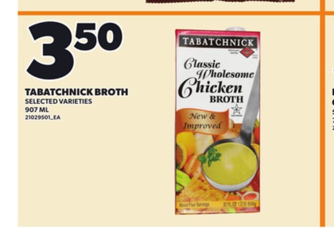 TABATCHNICK BROTH, 907 ML