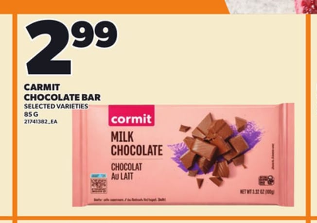 CARMIT CHOCOLATE BAR, 85 G