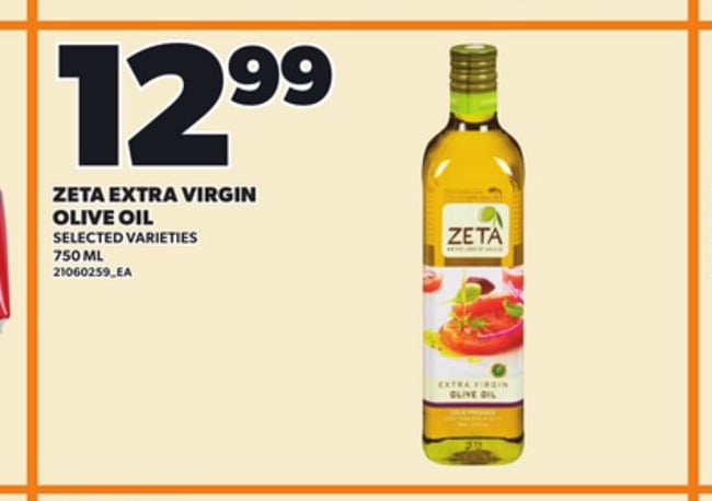 ZETA EXTRA VIRGIN OLIVE OIL, 750 ML